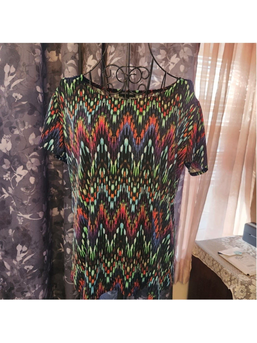 Notations Multicolor Zigzag Blouse Women's